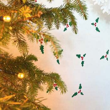 Holly And Berry Christmas Door/Wall Stickers, 6 of 8