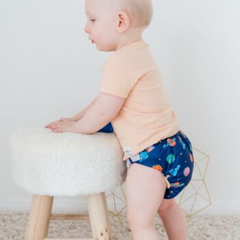 Space Pattern All In One Reusable Nappy, 3 of 3