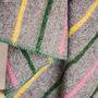 Striped Recycled Wool Dog Blanket, thumbnail 6 of 7