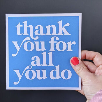 Thank You For All You Do Card, 3 of 5