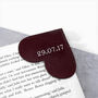 Personalised Leather Love Heart Corner Bookmark, thumbnail 3 of 7