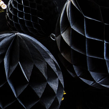 Black Honeycomb Party Decorations, 3 of 4