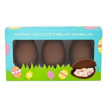 Easter Egg Hot Chocolate Bombes, Three Bombes, 4 of 5
