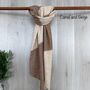 Cozy Luxe Two Tone Wool Blend Scarf, thumbnail 3 of 7