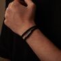 Personalised Black Rope Bracelet, thumbnail 2 of 9