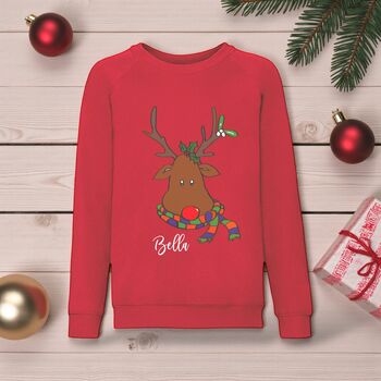 Cosy Reindeer Christmas Jumper, 2 of 3