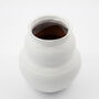 Juno Handmade White China Vase, thumbnail 3 of 4