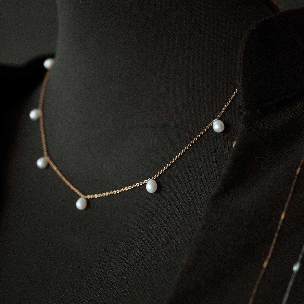 'Kalinaw' Pure Floating Rice Pearls Necklace, 1 of 11