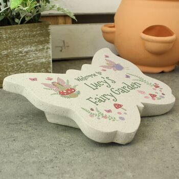 Personalised Fairy Garden Butterfly Plaque, 4 of 4
