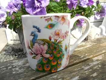 Jumbo Mug In Peacock Design, 5 of 6