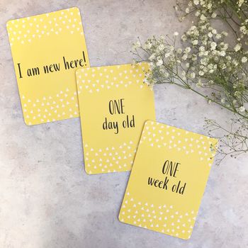 Mustard Yellow Baby Milestone Cards, 2 of 5