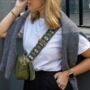 Olive Green Egyptian Eye Bag Strap | Extra Long Crossbody Replacement Bag Strap, thumbnail 2 of 4