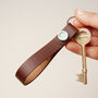 Personalised Classic Leather Key Loop, thumbnail 2 of 8