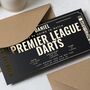 Personalised Premier League Darts Birthday Gift Voucher, thumbnail 4 of 9