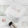 Personalised White Travel Jewellery Case, thumbnail 2 of 4