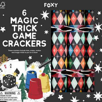 Magic Trick Game Christmas Crackers Set Of Six, 4 of 4