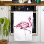 Inky Flamingo Tea Towel, thumbnail 2 of 6