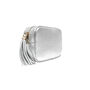 Silver Leather Crossbody Bag And Rainbow Strap, thumbnail 4 of 10