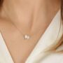 Elise Earrings White Gold Lab Grown Diamond Toi Et Moi, thumbnail 4 of 5