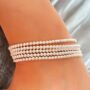 Sterling Silver Beaded Stacking Bracelets, thumbnail 6 of 9
