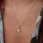 Sterling Silver Wren Charm Necklace, thumbnail 3 of 6