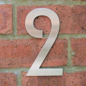 Mackintosh Stainless Steel House Number, 5 of 12