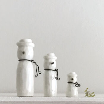 Porcelain Snowman Family, 2 of 6