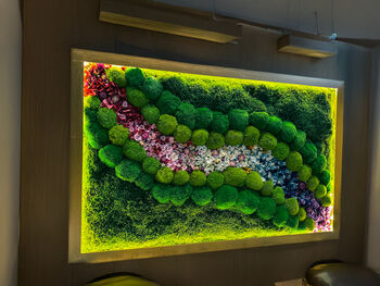 Moss Wall Art With Preserved Flowers, Floral Artwork, 3 of 12