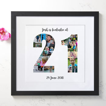 Personalised 21st Birthday Photo Collage, 2 of 8