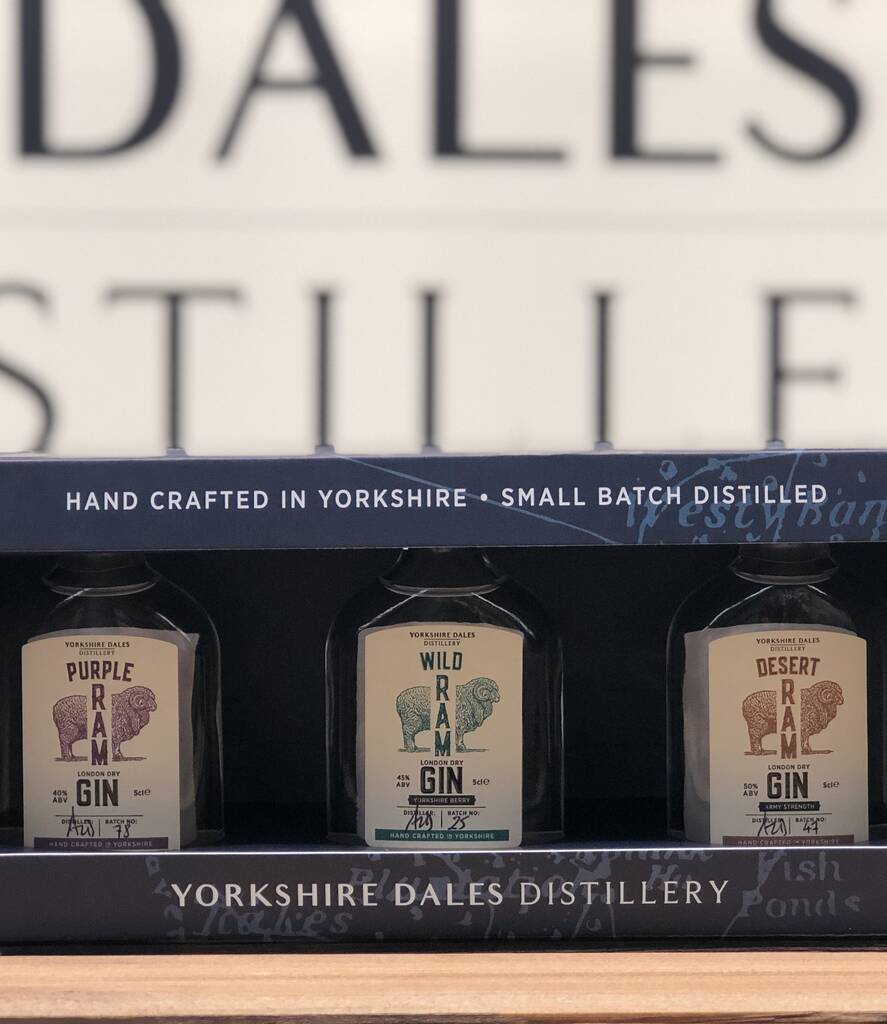 Gin Mini Gift Box By Yorkshire Dales Distillery