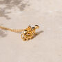 Lionness And Cub Gold Plated Necklace, thumbnail 8 of 10