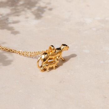 Lionness And Cub Gold Plated Necklace, 8 of 10