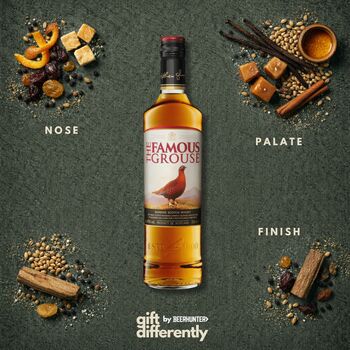 Personalised Famous Grouse Single Grain Whisky Gift Set With Glass, 3 of 9