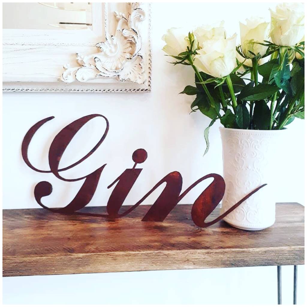 Gin Bar Sign , Gift For A Gin Lover , Home Bar Decor, 1 of 3