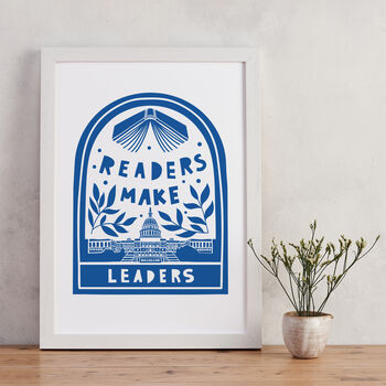 Readers Make Leaders | Literary Activist Print | Readers Art, 3 of 4