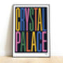 Crystal Palace Typographic Print, thumbnail 1 of 8
