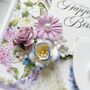 Handmade 60th Birthday Card, Floral Bird Design, thumbnail 2 of 5