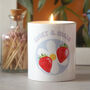 Daisy And Strawberries Candle, thumbnail 1 of 2