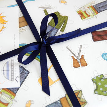 Colin Paper Doll Wrapping Paper Set, 6 of 12