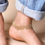 Vintage Effect Chain Anklet, thumbnail 3 of 5