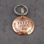 Personalised Copper Pet ID Tag With Dog And Bone, thumbnail 1 of 7