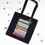 Music Puns Christmas Tote Bag, thumbnail 2 of 2