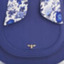 Blue Agnes Top Handle Saddle Bag, thumbnail 4 of 9