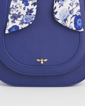 Blue Agnes Top Handle Saddle Bag, 4 of 9