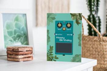 Guitar Pedal Birthday Card | Guitarist Music Card, 5 of 5