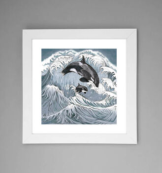 'Orcas' Print, 2 of 3