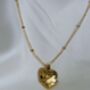 Hug Heart 18 K Gold Plated Pendant Necklace, thumbnail 8 of 12