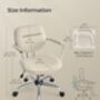 Desk Chair Ergonomic Synthetic Leather Office Chair, thumbnail 9 of 12
