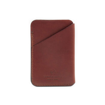 Personalised Thurlestone Leather Card Holder, 7 of 8
