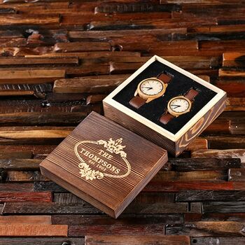 Personalised His And Hers Engraved Bamboo Watch, 8 of 9